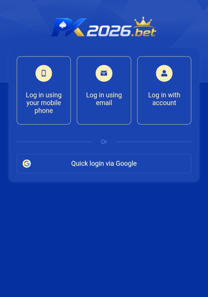 PK2026 Game Login